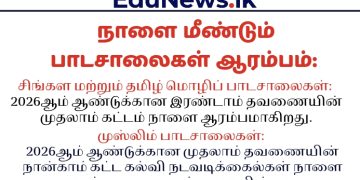 நாளை மீண்டும் திறக்கப்படுகின்றன பாடசாலைகள்: கல்வி அமைச்சு அறிவிப்பு